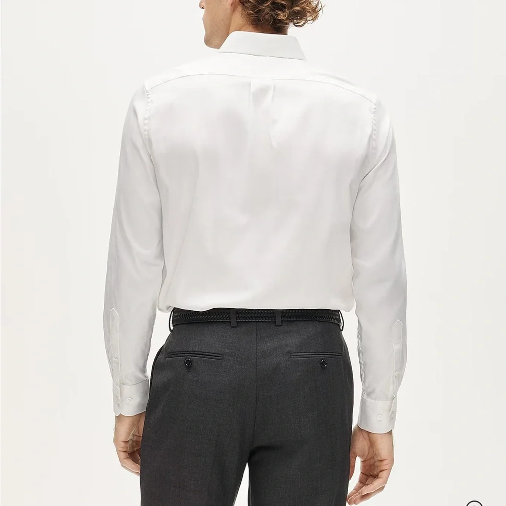 J crew Slim Bowery performance stretch oxford shirt with button-down collar